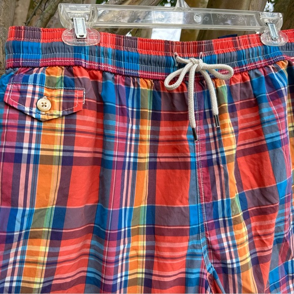 RALPH LAURN POLO Men’s size XL Plaid Swim Trunks NEW with TAGS !! - Picture 3 of 10